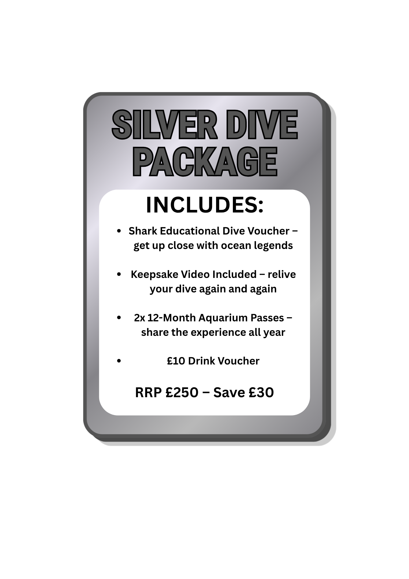 Sliver Shark Dive Package (Save £30)