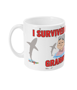 "I Survived a Dive with Granny Shark" Mug