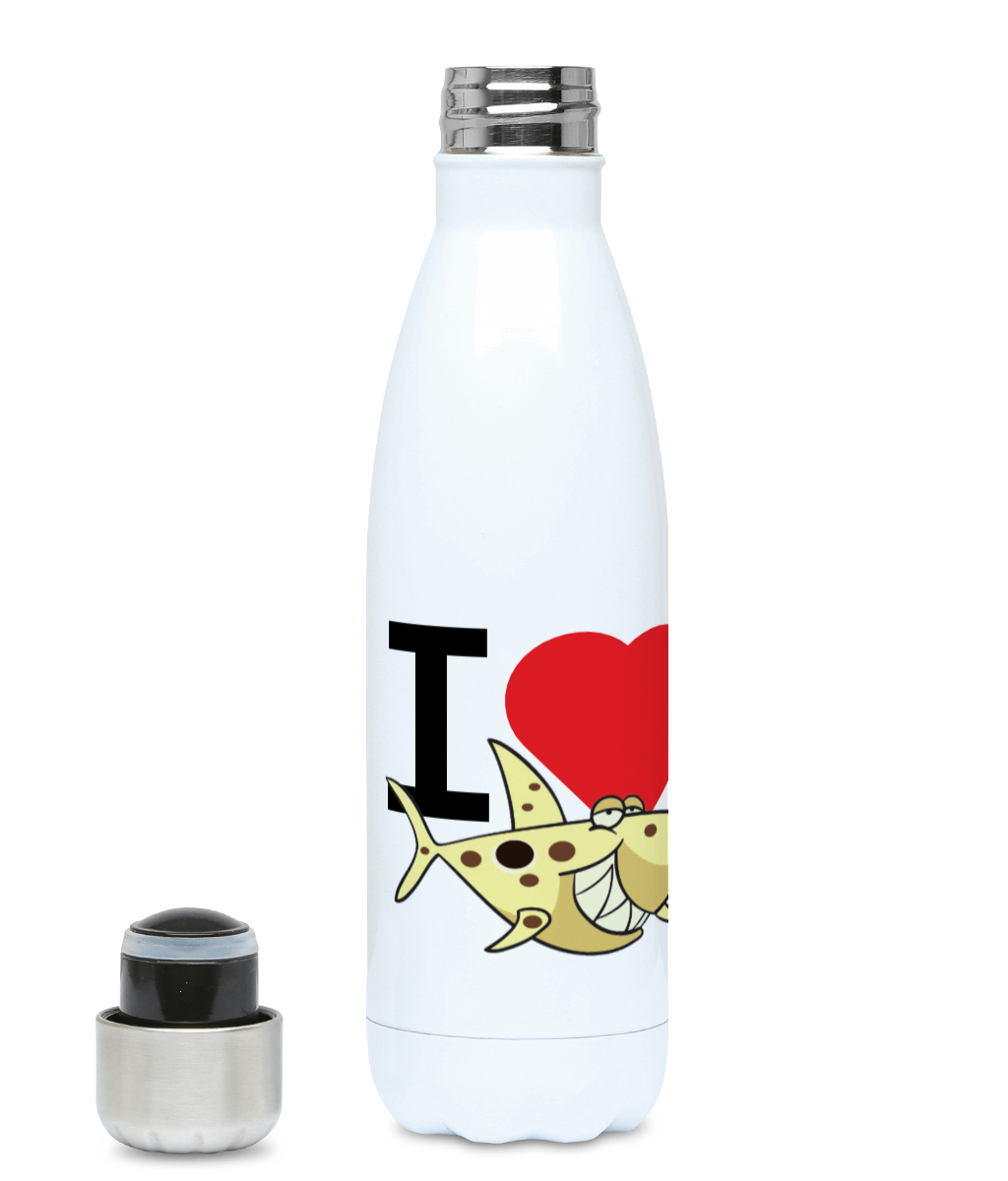 I Heart Sharks 500ml Water Bottle